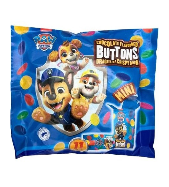 PAW Patrol Choco Flavoured Buttons Draże 11 x 14g