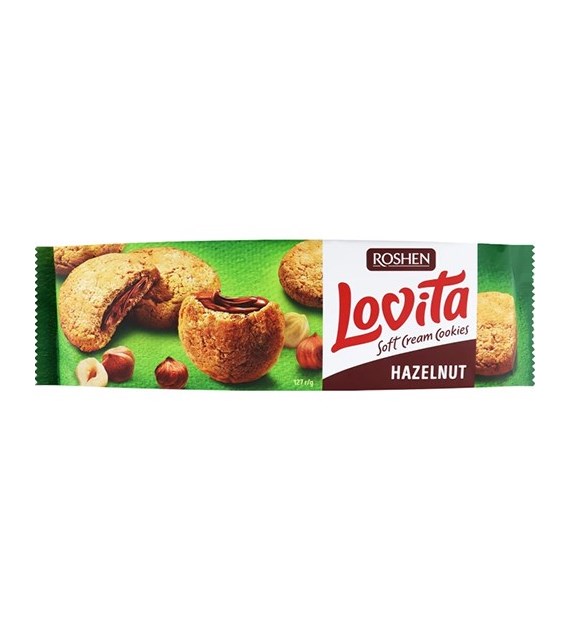 Roshen Lovita Soft Cream Cookies Hazelnut 127g