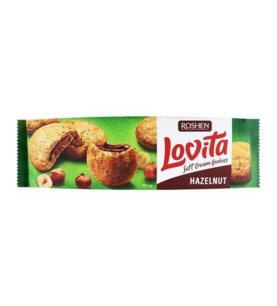 Roshen Lovita Soft Cream Cookies Hazelnut 127g