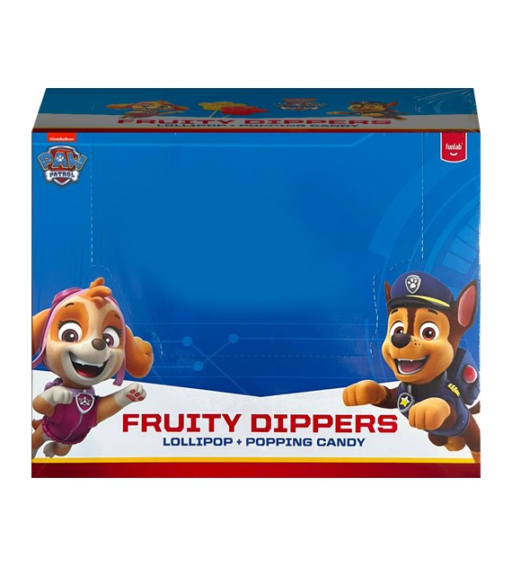 PAW Patrol Fruity Dippers Lollipop + Candy 24x15g