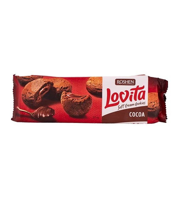 Roshen Lovita Soft Cream Cookies Cocoa 127g