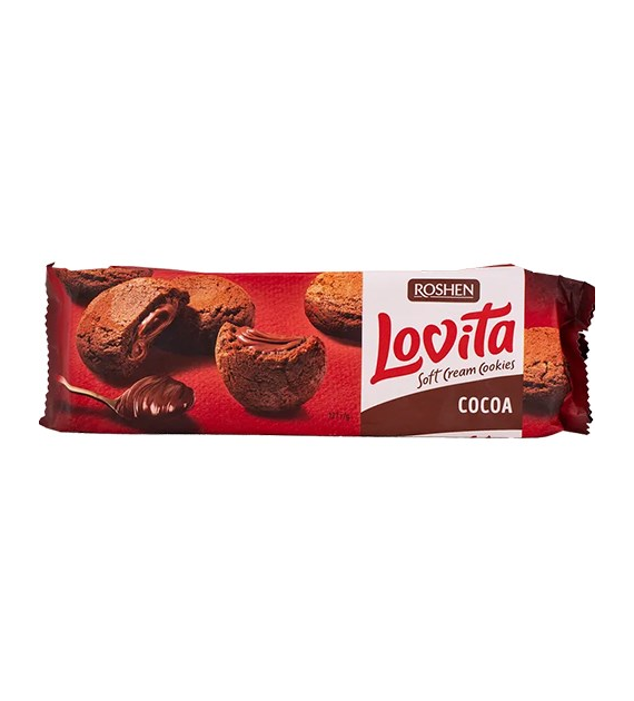 Roshen Lovita Soft Cream Cookies Cocoa 127g