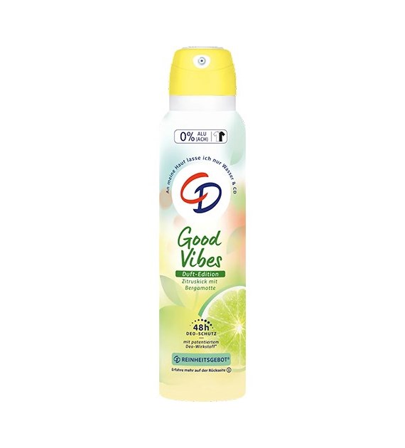 CD Good Vibes Zitruskick mit Bergamotte Deo 150ml