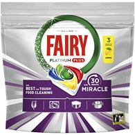 Fairy Platinum Plus Miracle Lemon 3szt 49g