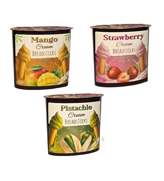 Frapella Cream Breadsticks MIX 24szt x 55g