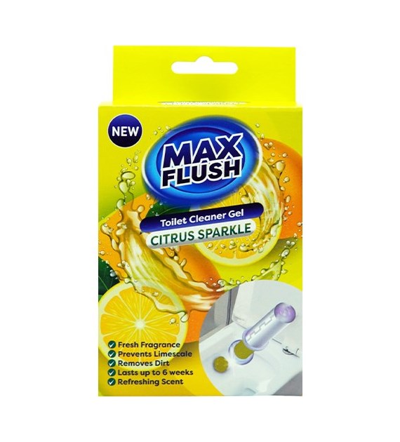 Max Flush Toilet Cleaner Citrus Spark Stempel 45ml