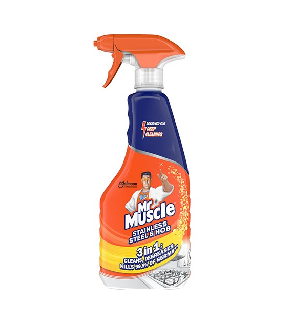 Mr Muscle Stainless Steel & Hob Spr 530ml