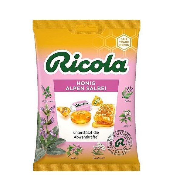 Ricola Honig Alpen Salbei Cukierki 75g