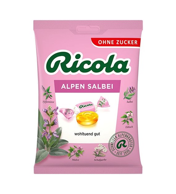 Ricola Alpen Salbei Cukierki 75g