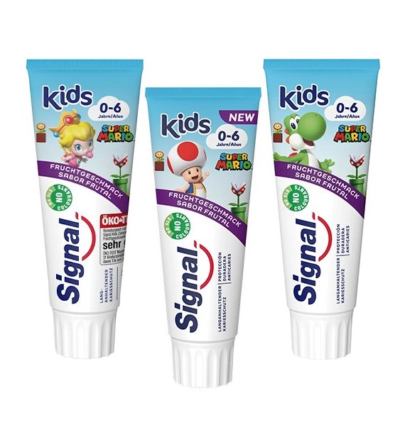 Signal 0-6 Kids Super Mario Frucht Pasta 75ml