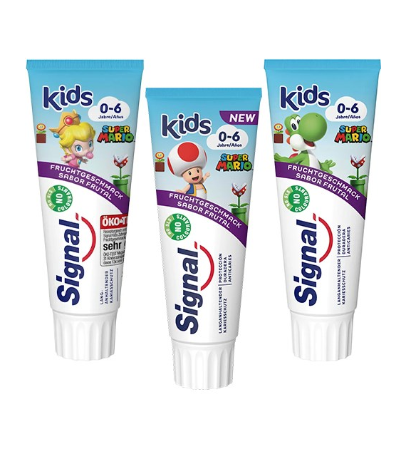 Signal 0-6 Kids Super Mario Frucht Pasta 75ml