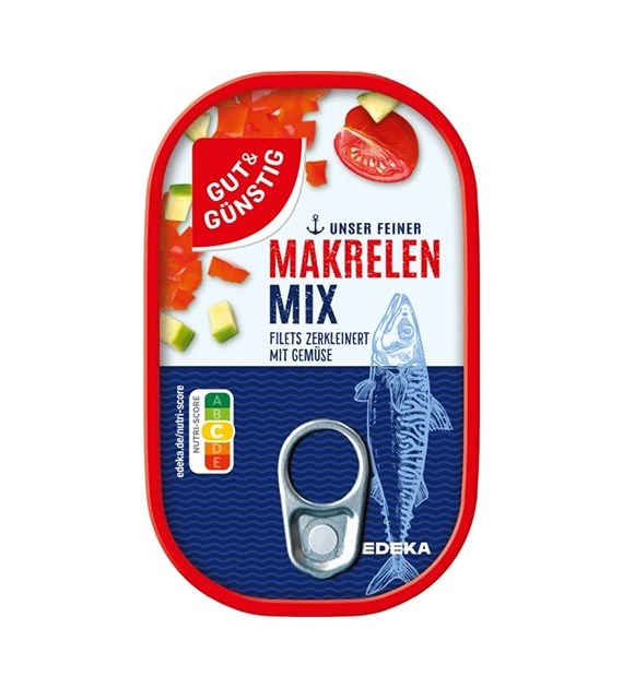 G&G Makrelen Mix Filets Mit Gemuse 125g