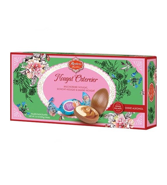 Reber Nougat Ostereier Czekoladki Zielone 100g