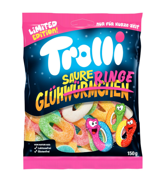 Trolli Saure Glühringe 150g