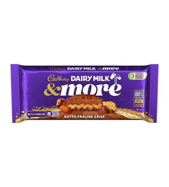 Cadbury Nutty Praline Crisp Czekolada 180g