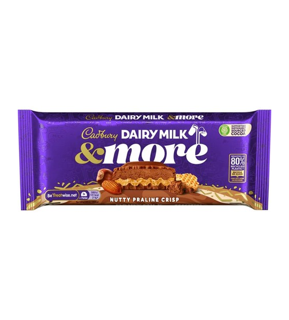 Cadbury Nutty Praline Crisp Czekolada 180g