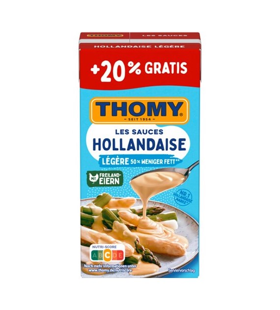 Thomy Hollandaise Legere Sos 20% Gratis 300ml