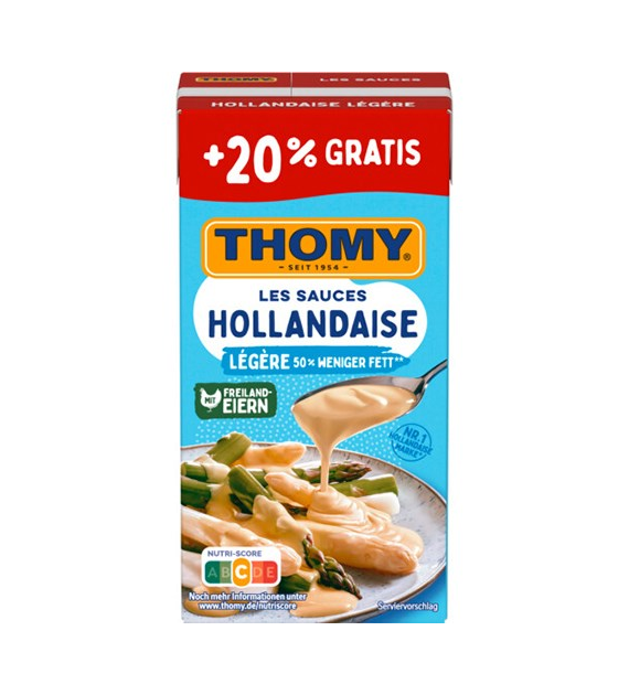 Thomy Hollandaise Legere Sos 20% Gratis 300ml