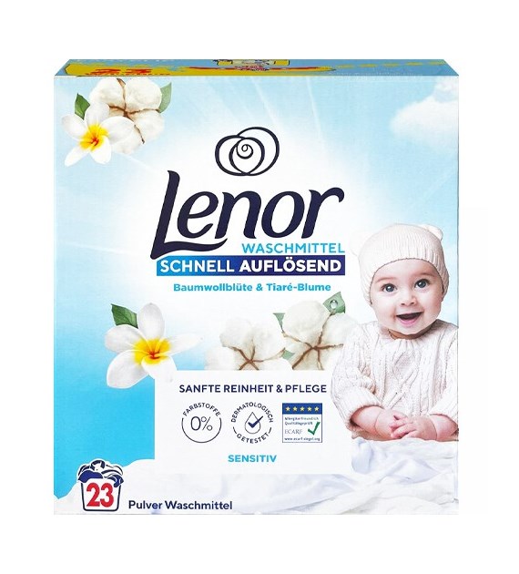 Lenor Sensitiv Baumwoll & Tiare Proszek 23p 1,2kg