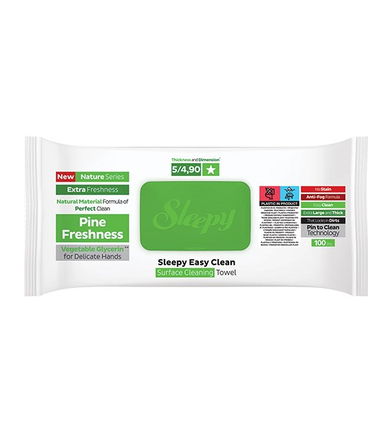 Sleepy Chusteczki Uniwersalne Pine Sosna 100szt