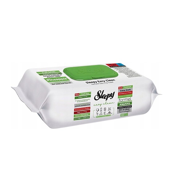 Sleepy Chusteczki Uniwersalne Pineapple 100szt