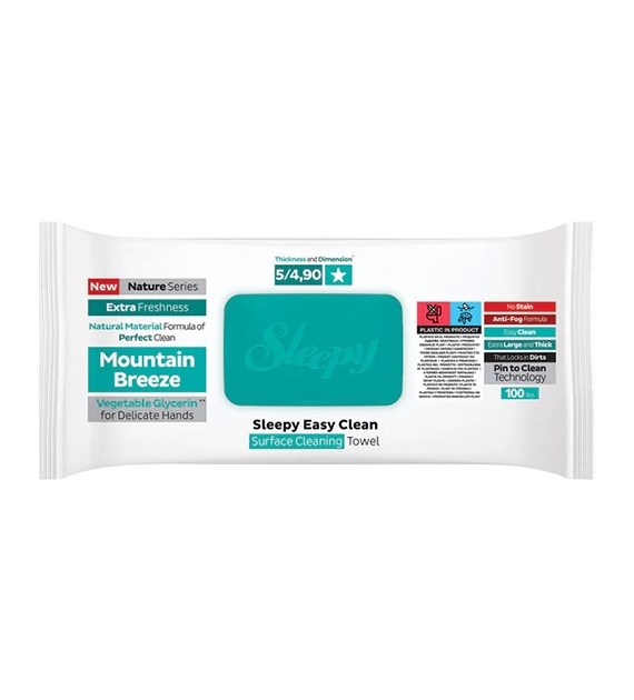 Sleepy Chusteczki Uniwersalne Mountain Bree 100szt