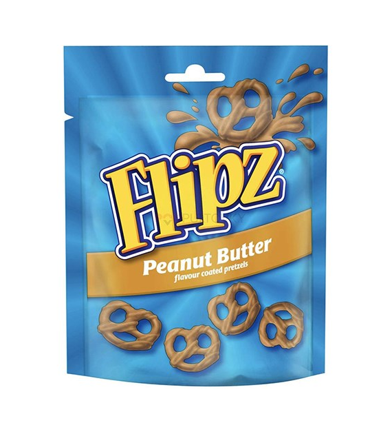 Flipz Peanut Butter Flavour Coated Pretzels 90g