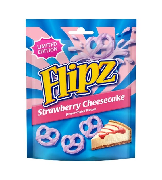 Flipz Strawberry Cheesecake Flavour Pretzels 90g