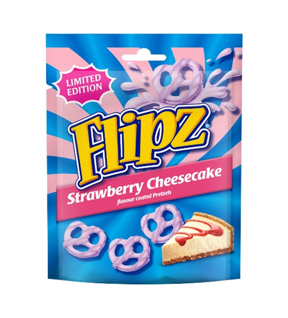 Flipz Strawberry Cheesecake Flavour Pretzels 90g