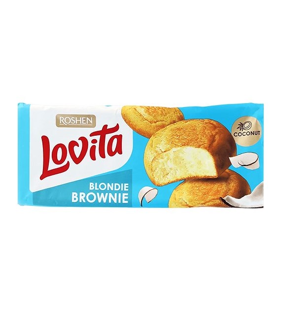 Roshen Lovita Blondie Brownie Coconut Ciastka 152g