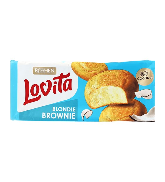 Roshen Lovita Blondie Brownie Coconut Ciastka 152g