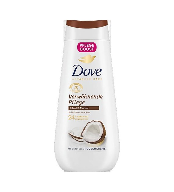 Dove Verwohnende Pflege Kokosol & Mandel Gel 225ml