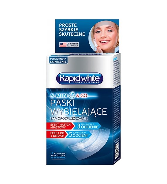 Rapid White Paski Wybielające 8szt