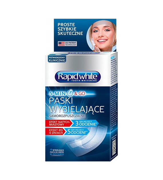 Rapid White Paski Wybielające 8szt