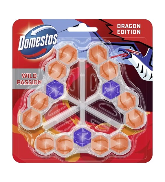 Domestos Wild Passion WC Zawieszka 3x50g