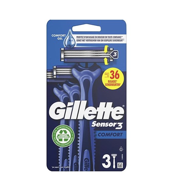 Gillette Sensor 3 Comfort Maszynki 3szt