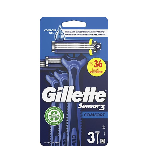Gillette Sensor 3 Comfort Maszynki 3szt