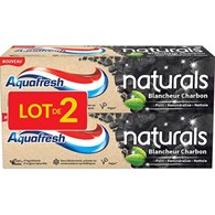 Aquafresh Naturals Blancheur Charbon Pasta 2x75ml