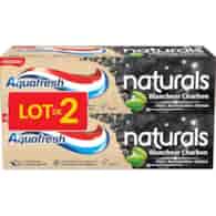 Aquafresh Naturals Blancheur Charbon Pasta 2x75ml