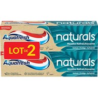 Aquafresh Naturals Menthe Rafraichiss Pasta 2x75ml
