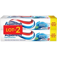 Aquafresh Triple Protection Menthe Pasta 2x125ml