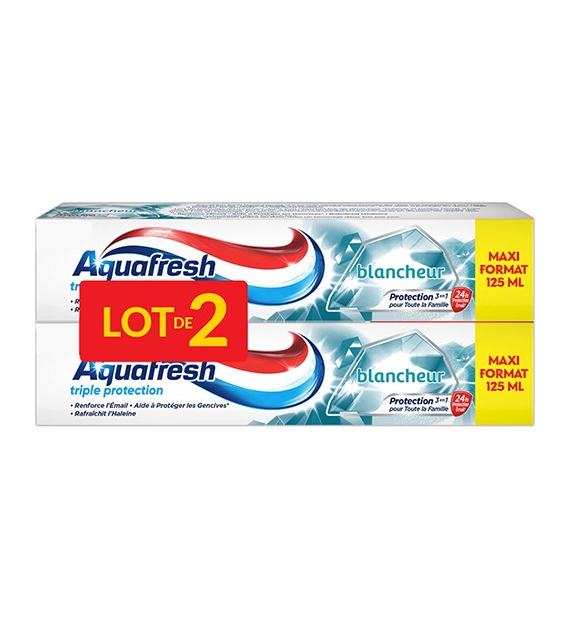 Aquafresh Triple Protection Blancheu Pasta 2x125ml