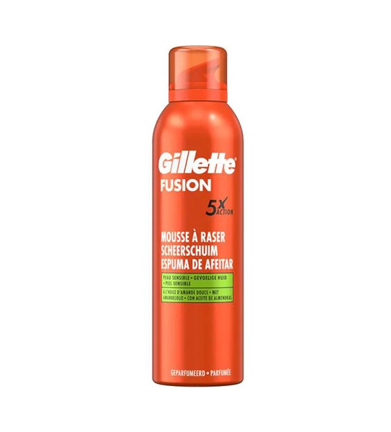 Gillette Fusion 5x Action Sensible Pianka 250ml