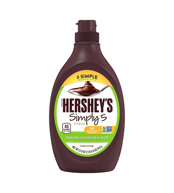 Hershey's Simply 5 Chocolate Flavour Syrop 618g