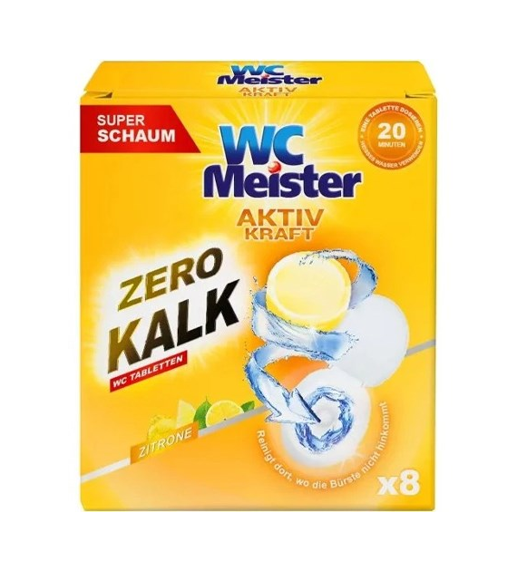 WC Meister Aktiv Kraft Zitrone WC Tabs 8szt 160g