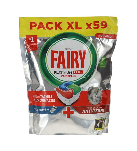 Fairy Platinum Plus Caps 59pcs All in 1