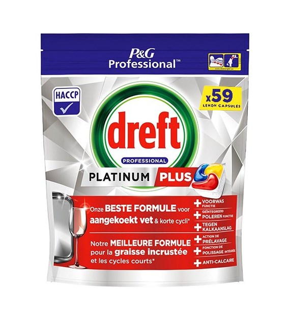 Dreft Professional Platinum Plus Lemon 59szt 915g
