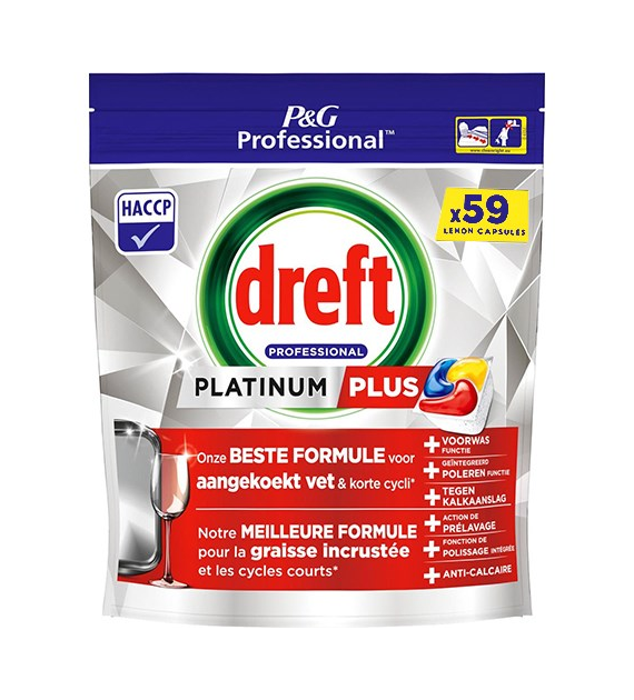 Dreft Professional Platinum Plus Lemon 59szt 915g