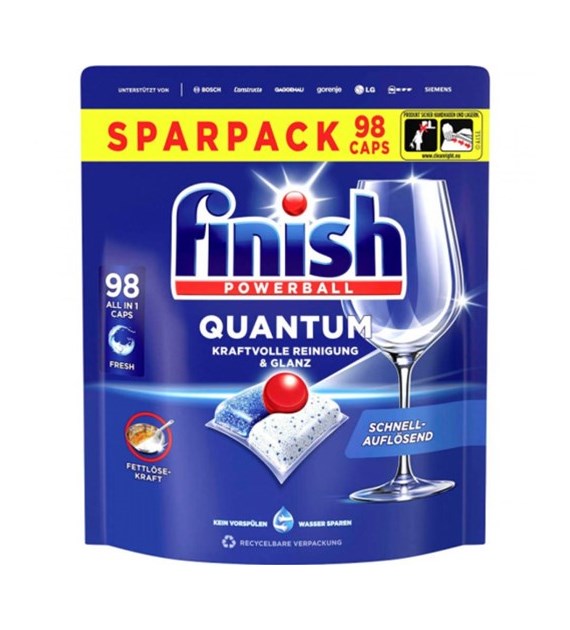 Finish Powerball Quantum Fresh 98szt 1kg