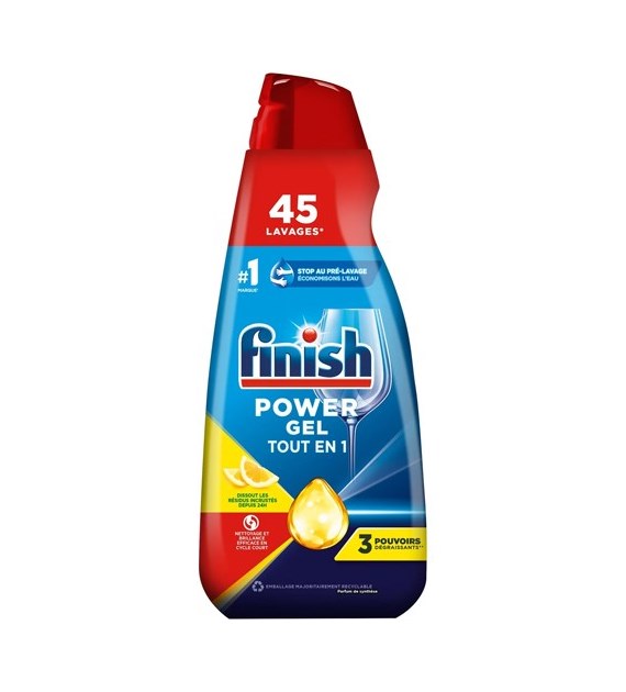 Finish Power Gel Tout en 1 Lemon 45 Cykli 900ml